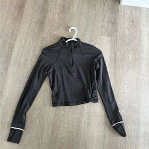 Women's Black Long Sleeve Lululemon Top